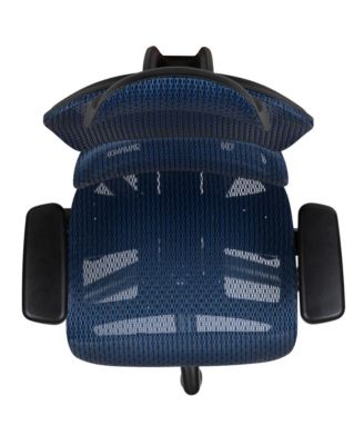 Ergonomic Mesh Office Chair-Synchro-Tilt, Headrest, Adjustable Pivot Arms