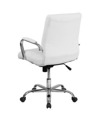 Milano Contemporary Mid-Back Home Office Chair With Padded Arms