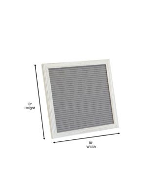 Bellamy 10" x 10" Wood Letter Board Set With Felt Facing