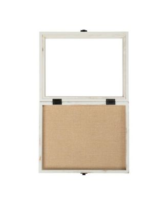 Wood Shadow Box Display Case - Solid Wood With Acrylic Window - Security Latch - For Mementos And Keepsakes