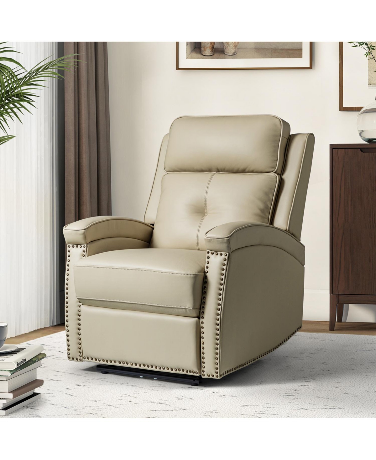 Damian Genuine Leather Power Recliner