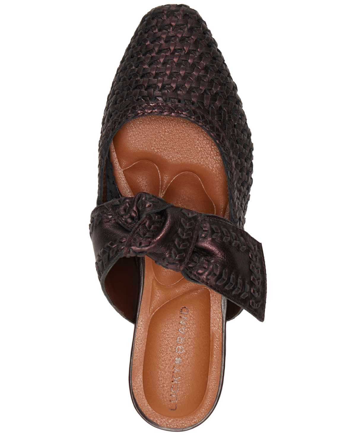 Lucky Brand Women's Grenaldie Woven Bow Flat Mules