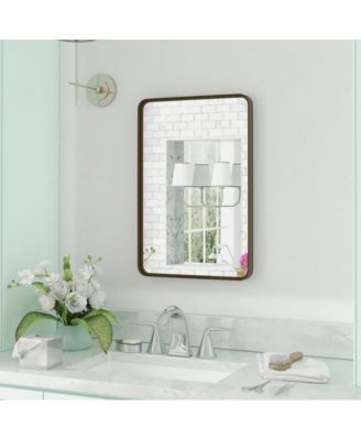 Wall Mirror Large Mirror, Rustic Accent Mirror For Bathroom, Entry, Dining Room, & Living Room. Metal Mirror