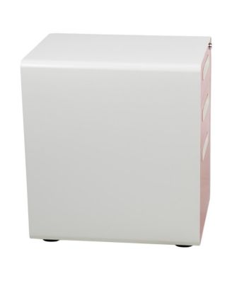 Ergonomic 3-Drawer Mobile Locking Filing Cabinet Storage Organizer