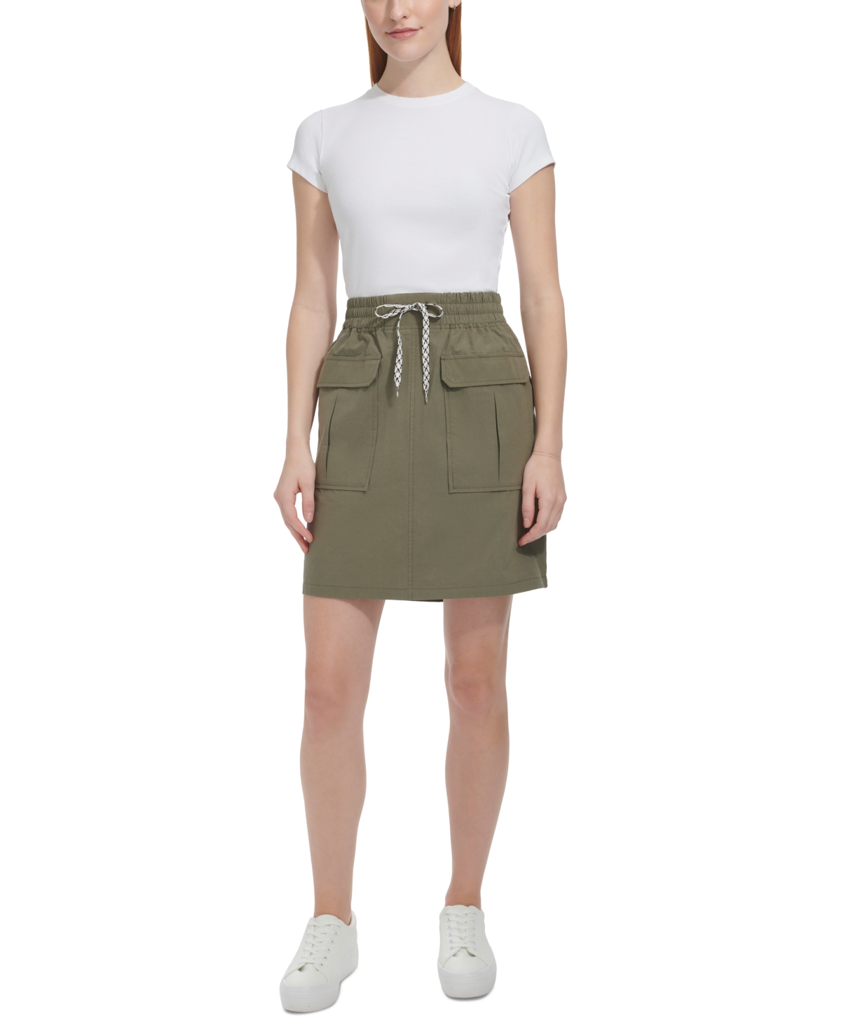 MARC NEW YORK ANDREW MARC SPORT WOMEN'S COTTON POPLIN CARGO SKIRT 