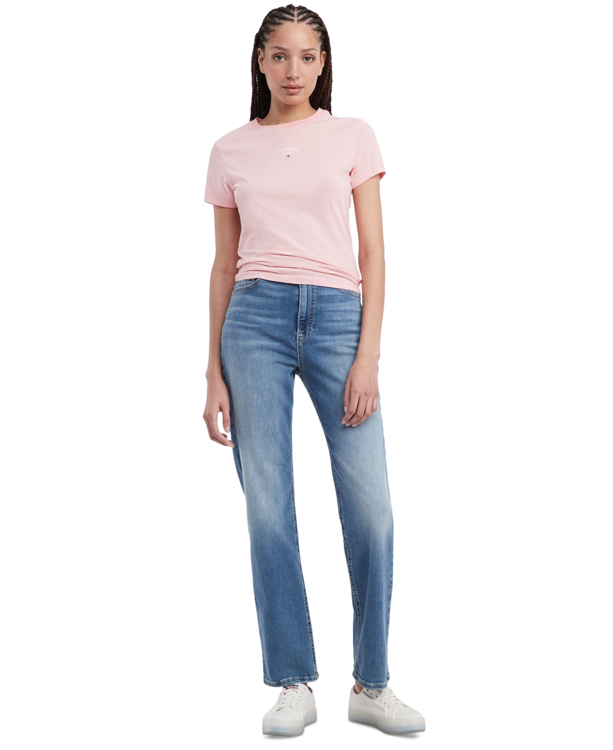 Tommy Jeans Women's Essential Logo Slim-Fit T-Shirt