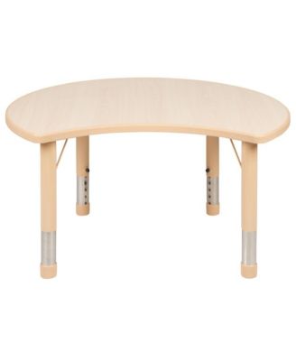 25.125"W X 35.5"L Crescent Plastic Adjustable Activity Table-Seats 4