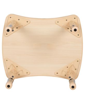 21.875"W X 26.625"L Rectangular Plastic Height Adjustable Activity Table