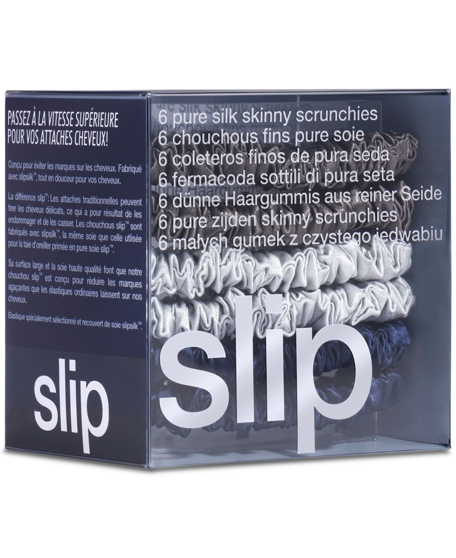 6-Pc. Pure Silk Skinny Scrunchies Set