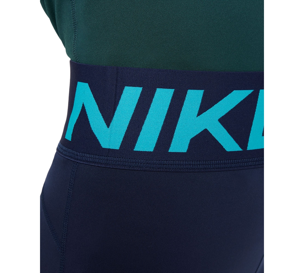 Nike Big Girls Pro Dri-fit Logo-Waistband Shorts -dusty Cactus