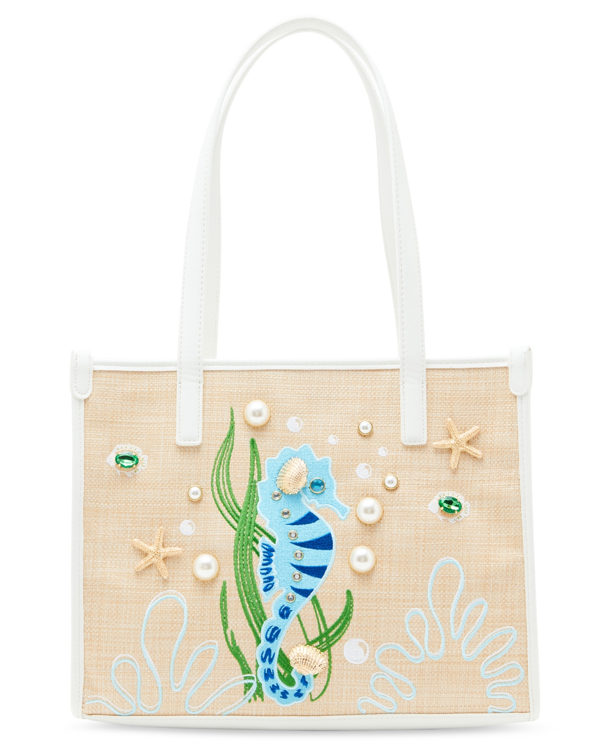 Shop Betsey Johnson Horsin Around Tote In Natural