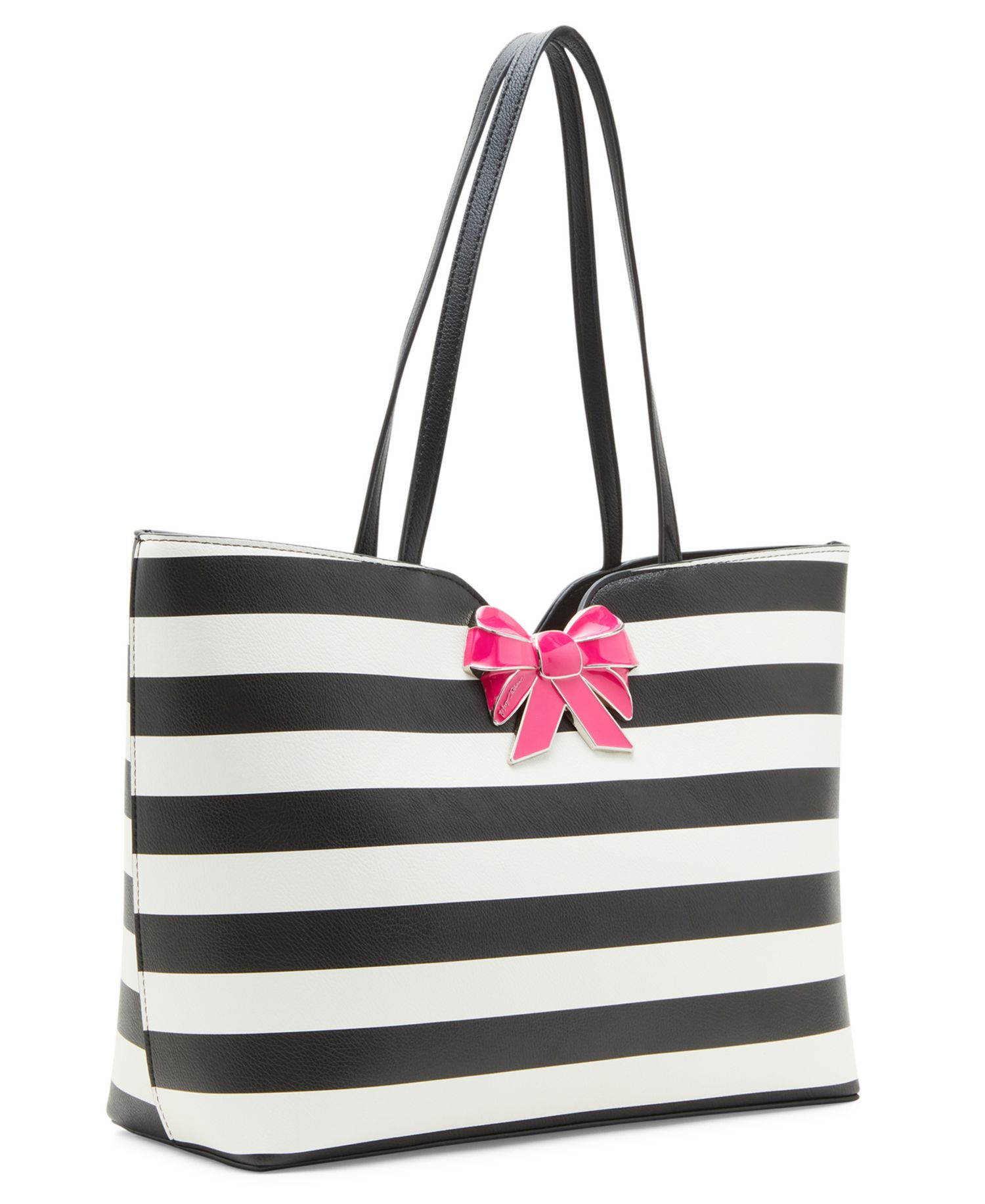 Striped Bow Tote
