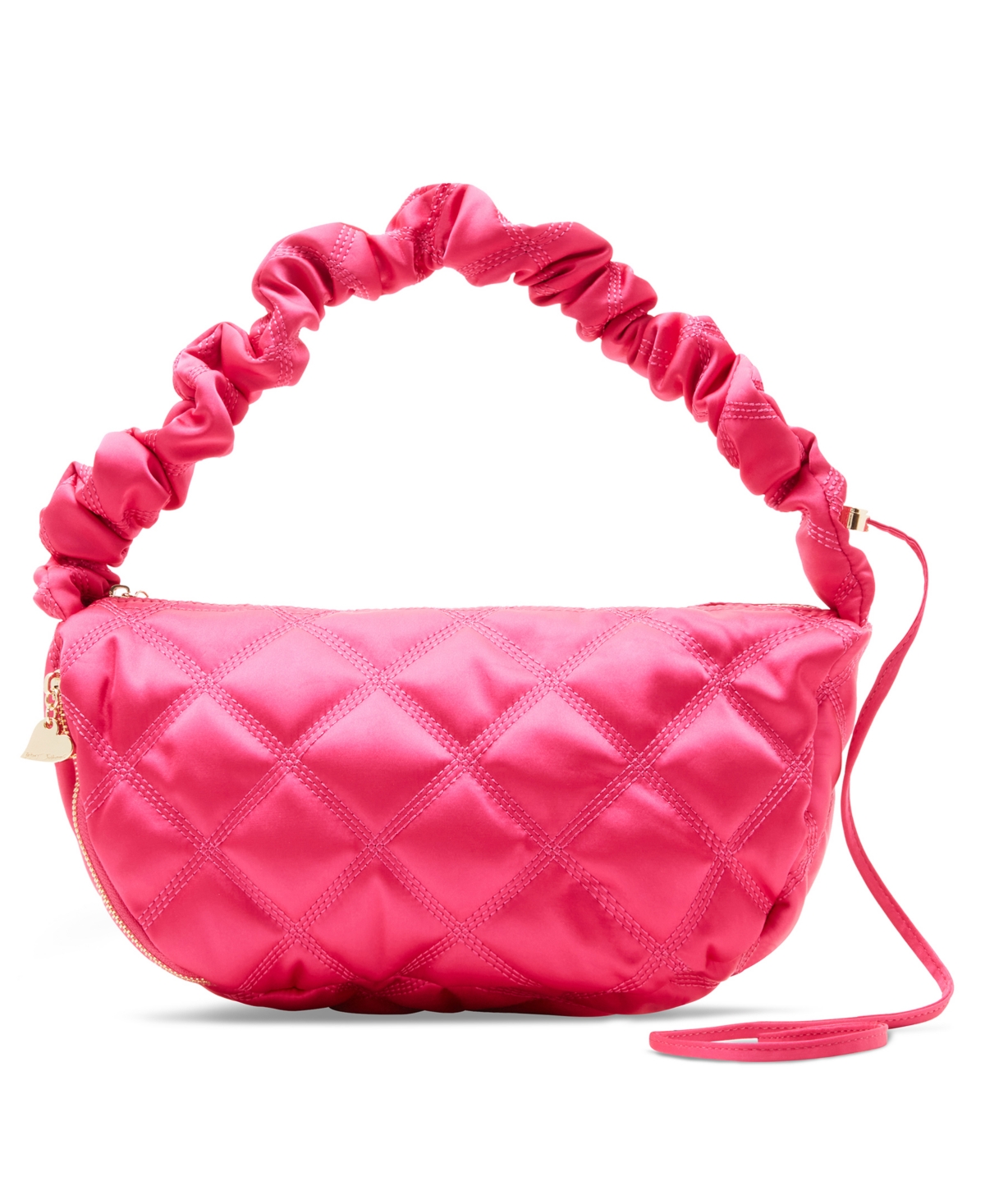 Betsey Johnson Quilted Nylon Sling In Pink
