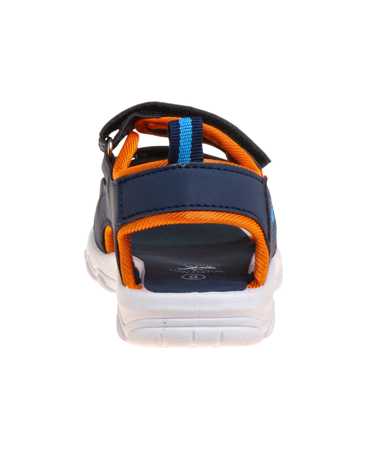 Beverly Hills Polo Club Little Boys Double Strap Sports Sandals -Orange