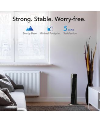 OSC54 Oscillating Tower Fan with Remote, 32 Inch, Quiet Powerful Fan, Oscillates 70&ordm;, 1-8H Timer, 4 Speeds, Touch Control