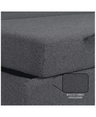 66.5"W Polyester Gentry Convertible Loveseat