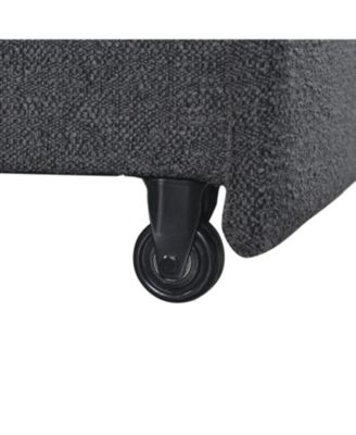 66.5"W Polyester Gentry Convertible Loveseat