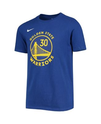 Youth Stephen Curry Royal Golden State Warriors Logo Name Number Performance T-Shirt