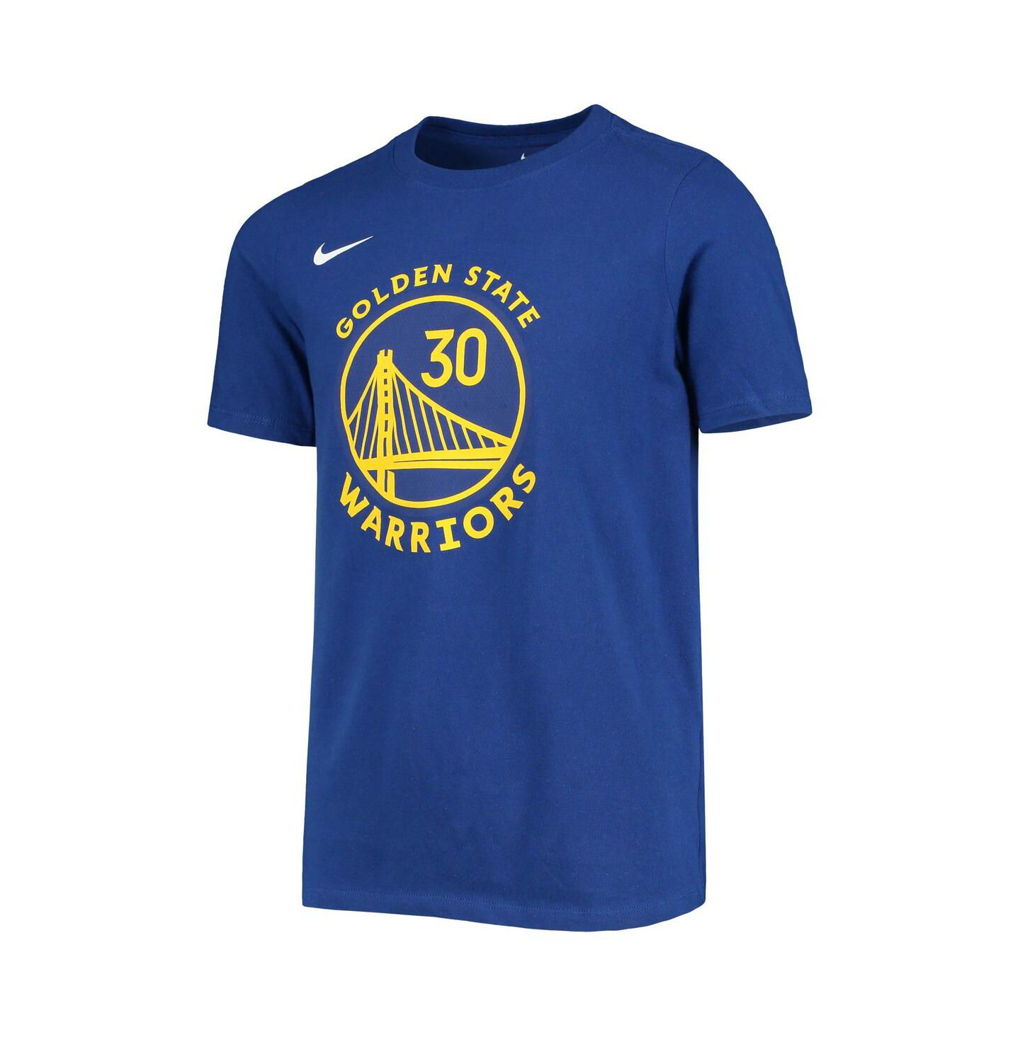Детская футболка Nike Stephen Curry Golden State Warriors Performance с логотипом, Royal — фото 3