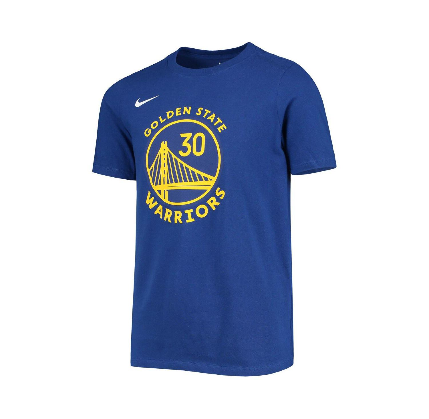 Youth Stephen Curry Royal Golden State Warriors Logo Name & Number Performance T-Shirt