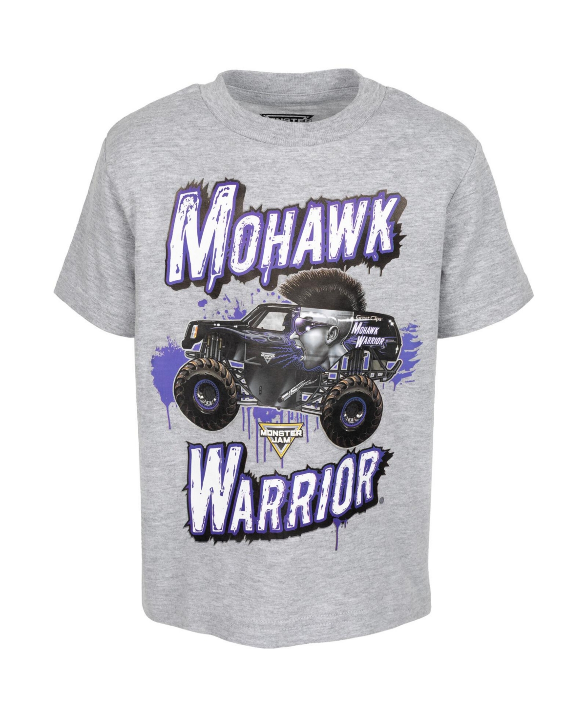 Monster Jam Toddler Boys Earth Shaker Zombie Grave Digger 4 Pack Graphic T-ShirtsBlack/Yellow/Gray -black/yellow/gray
