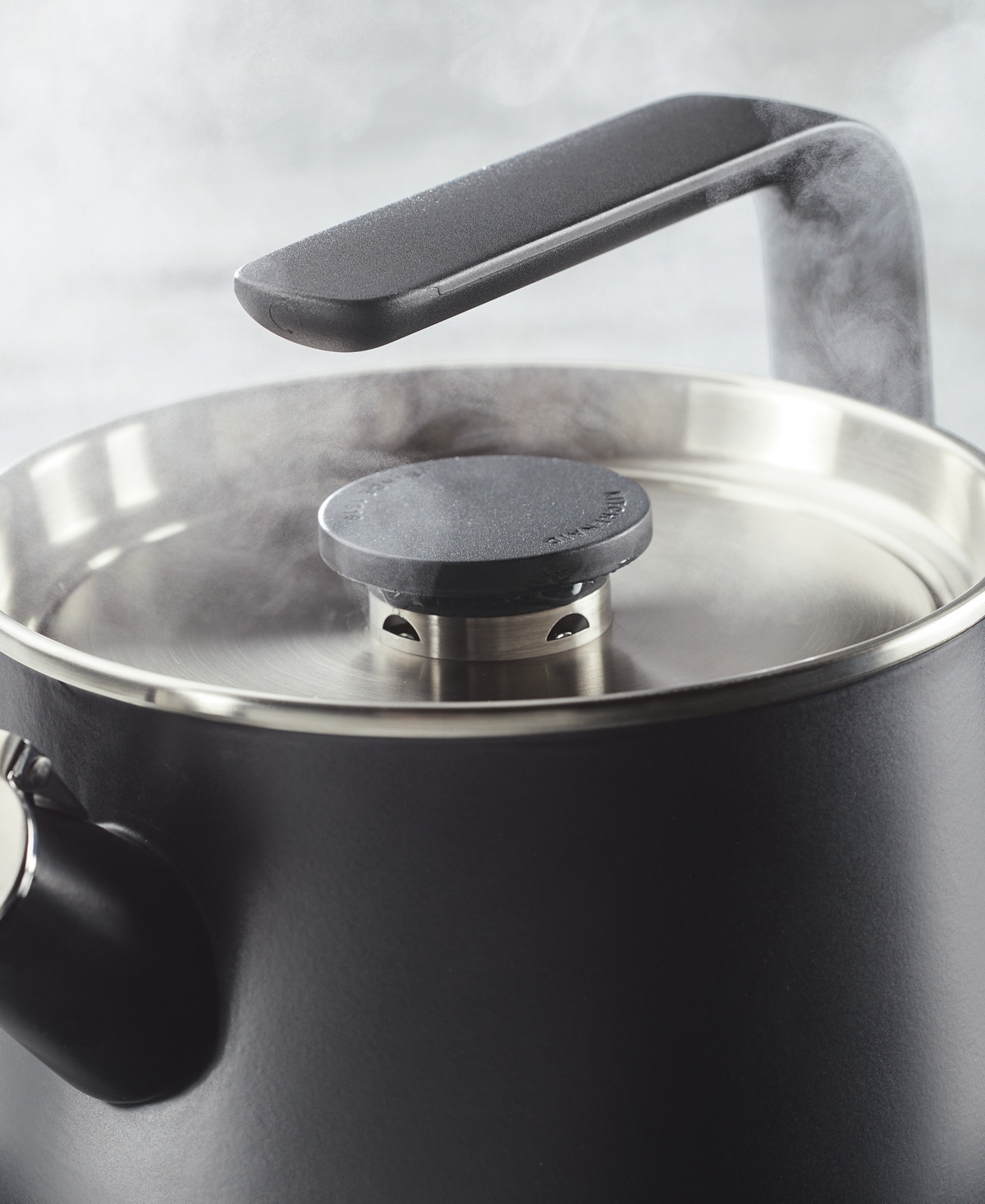 Kitchenaid Enameled Steel Induction 2 Qt Whistling Tea Kettle In White