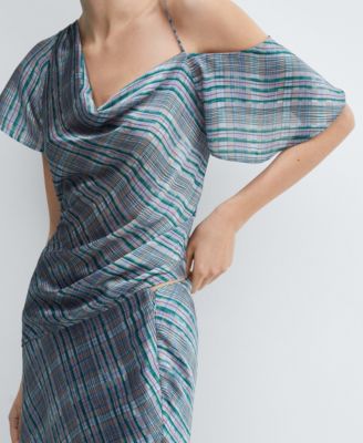 Women's Asymmetric Satin Blouse