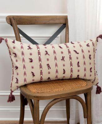 CLOSEOUT! Geometric Polyester Filled Decorative Pillow, 14" x 26"