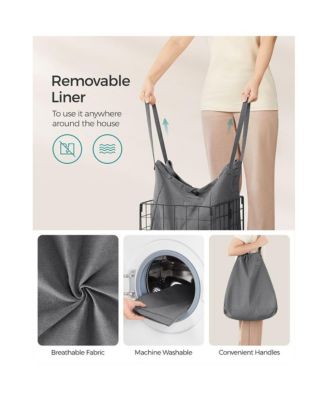 Laundry Hamper,Laundry Basket, Collapsible Clothes Hamper, Removable and Washable Liner