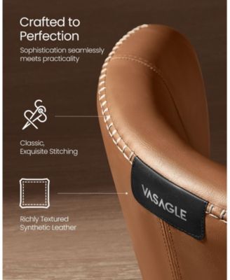 Dining Chairs Set of 2, Upholstered Kitchen Chairs, Synthetic Leather with Stitching