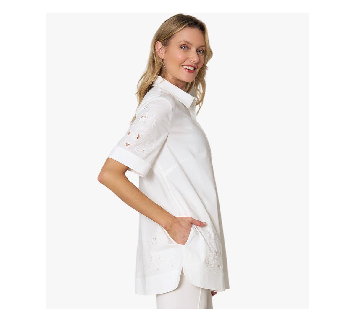 Stella Carakasi Women's Embroidered Hem Glamtastic Tunic