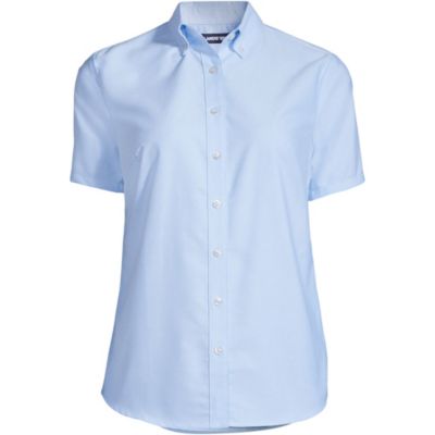 Women's Short Sleeve Oxford Dress Shirt