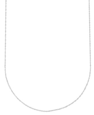 Macy's - Singapore Chain 20" Strand Necklace in 14k White Gold