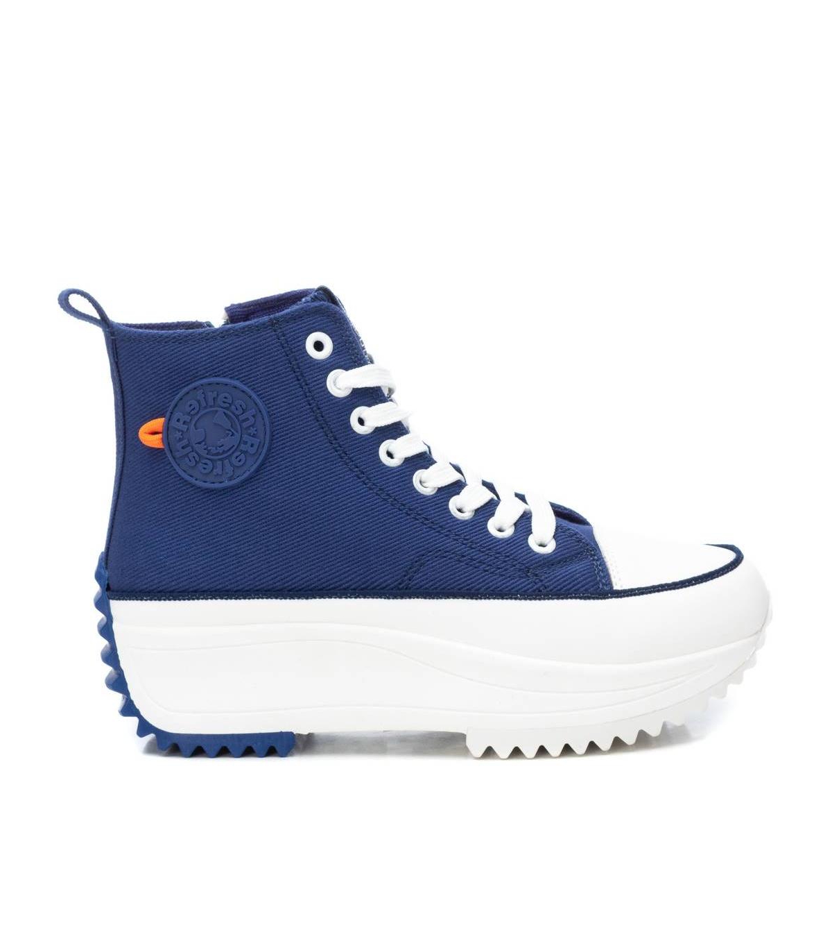 Women's Canvas High-Top Sneakers By - Navy