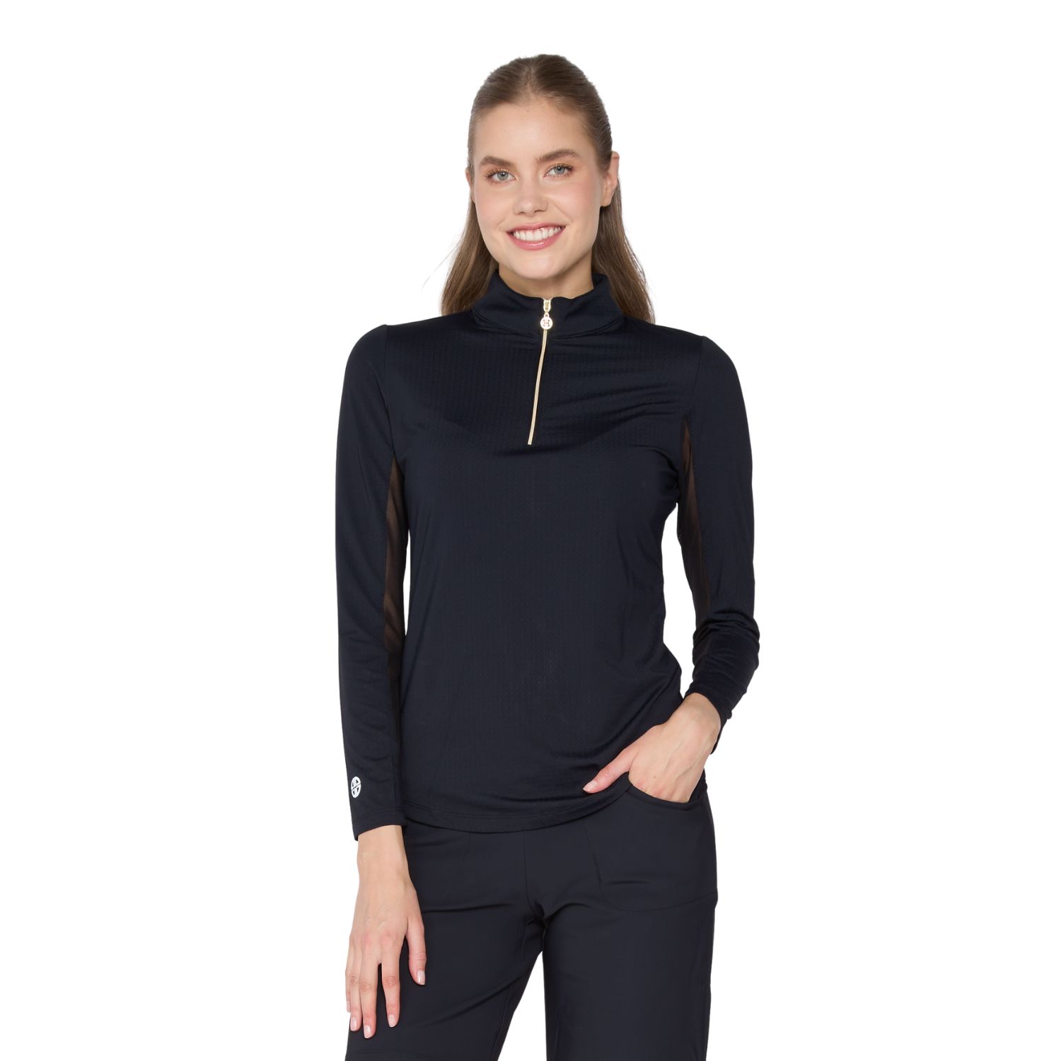 Women's G Lifestyle Long Sleeve Mock Neck Top