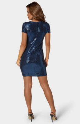 Women's Mini T-Shirt Disco Dot Dress