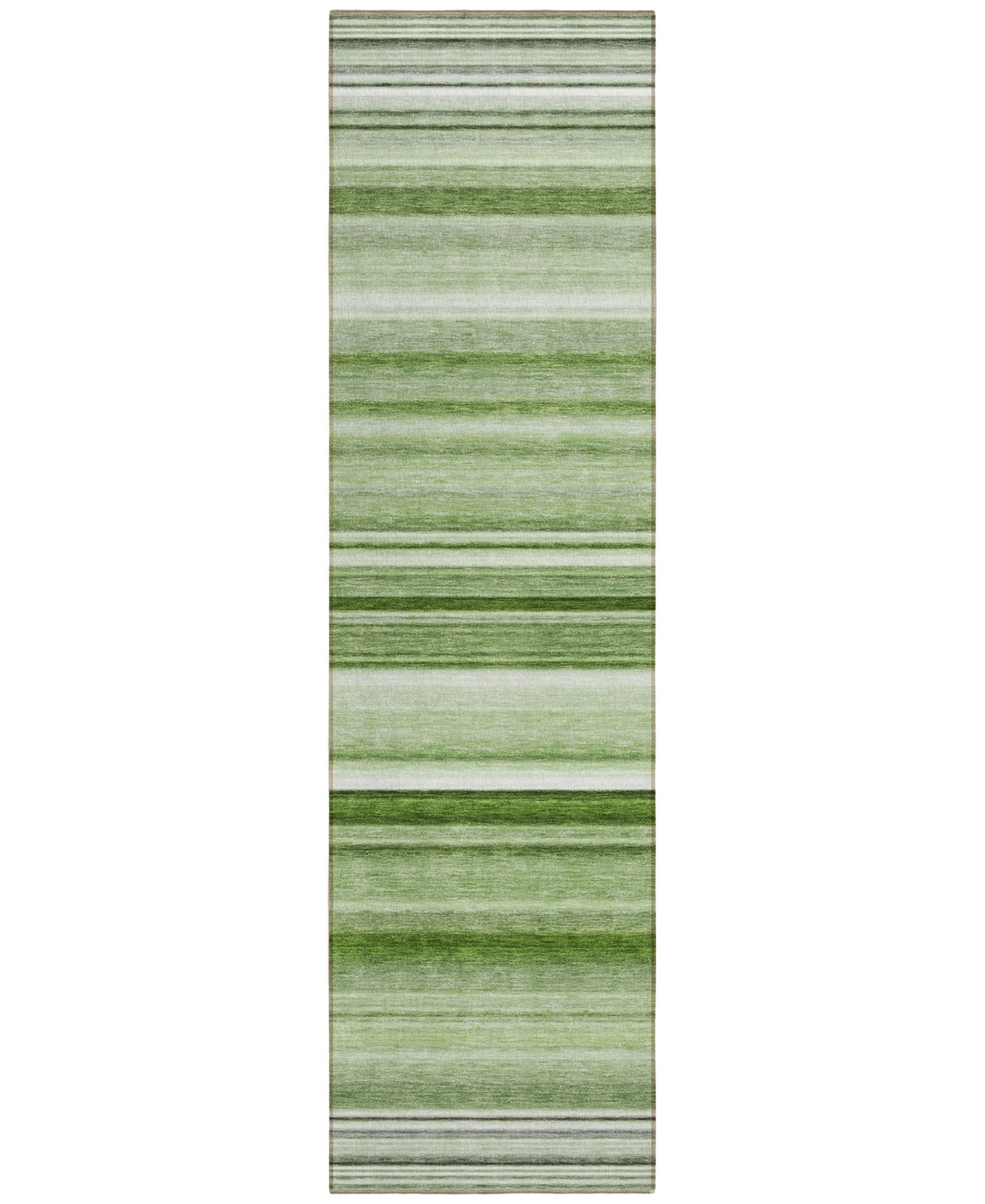 Addison Chantille Machine Washable Acn529 2'3x7'6 Runner Area Rug In Lime