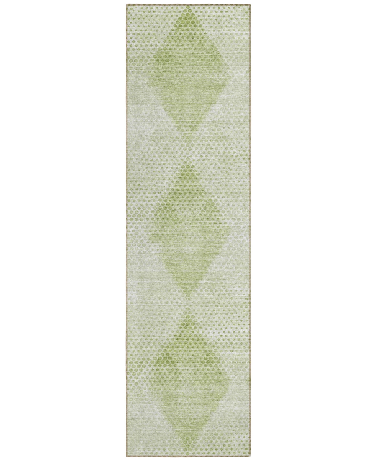 Addison Chantille Machine Washable Acn539 2'3x7'6 Runner Area Rug In Mint