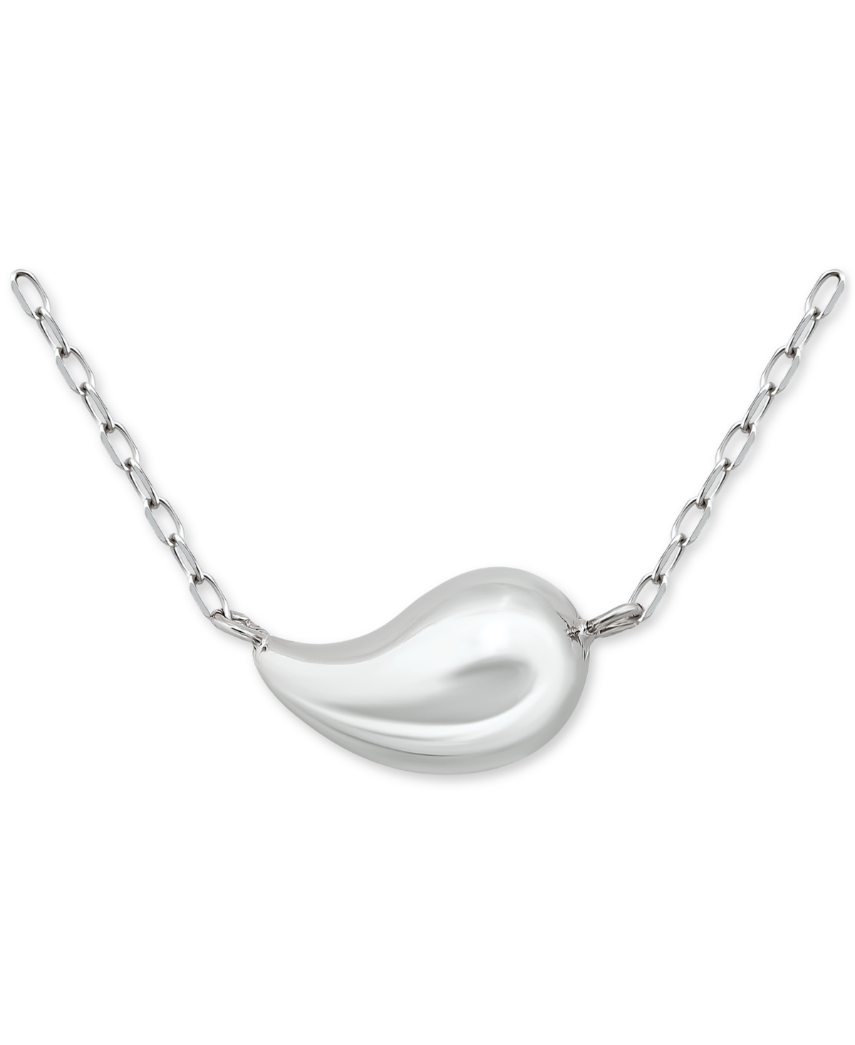 Giani Bernini Teardrop Paperclip Chain 18