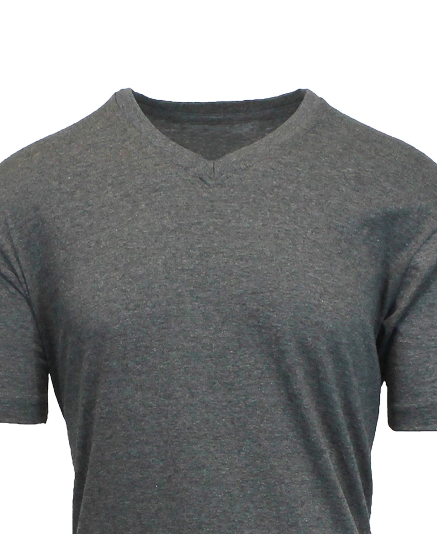 Мужские футболки Blue Ice Short Sleeve V-Neck Tee-5 Pack, цвет: Угольный красный меланжевый серый белый королевский синий — фото 3