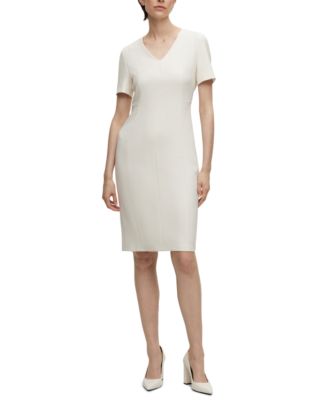 Women's Stretch Fabric Slim-Fit Business Dress