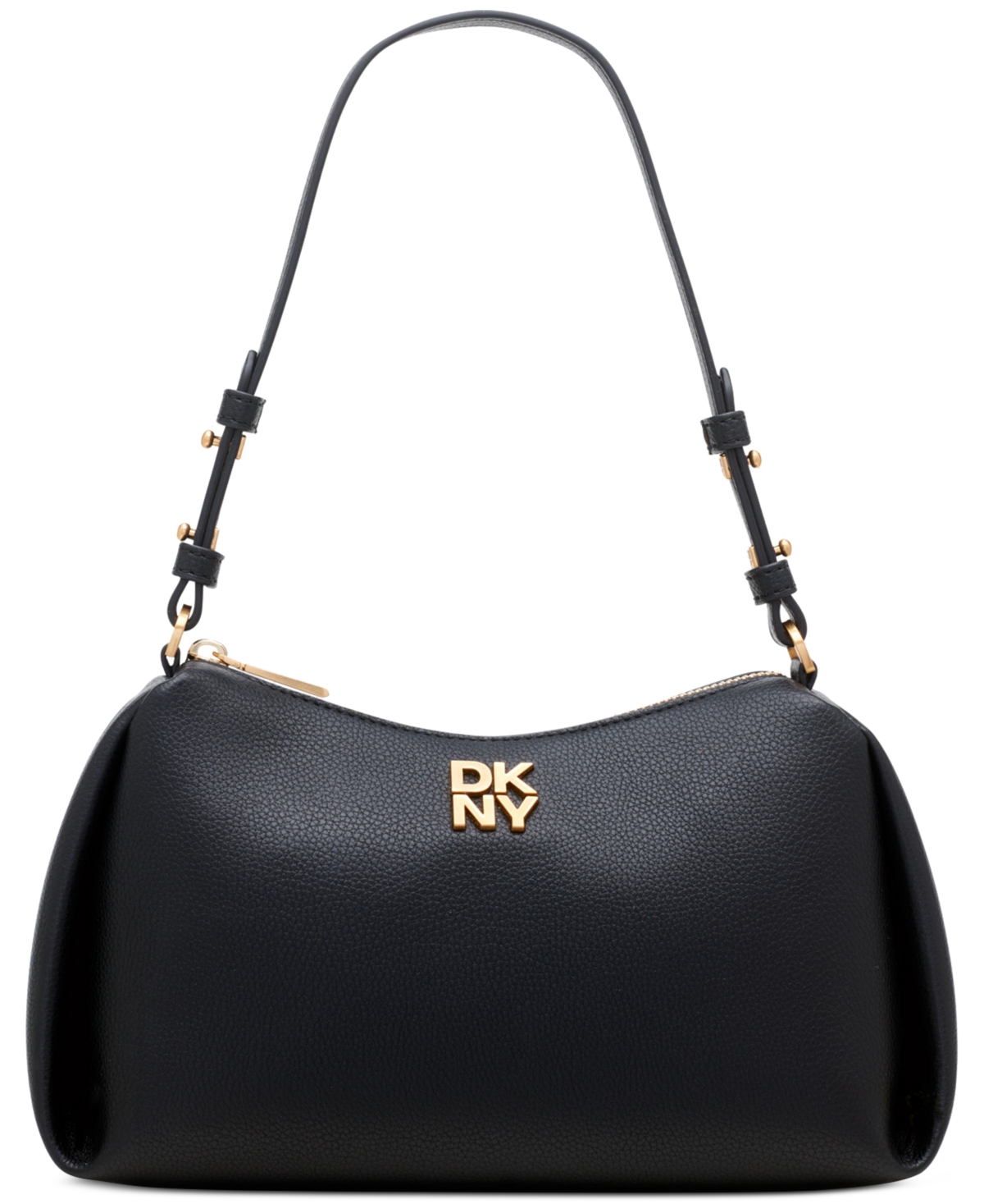 Remy Top Zip Shoulder Bag - Blk/gold