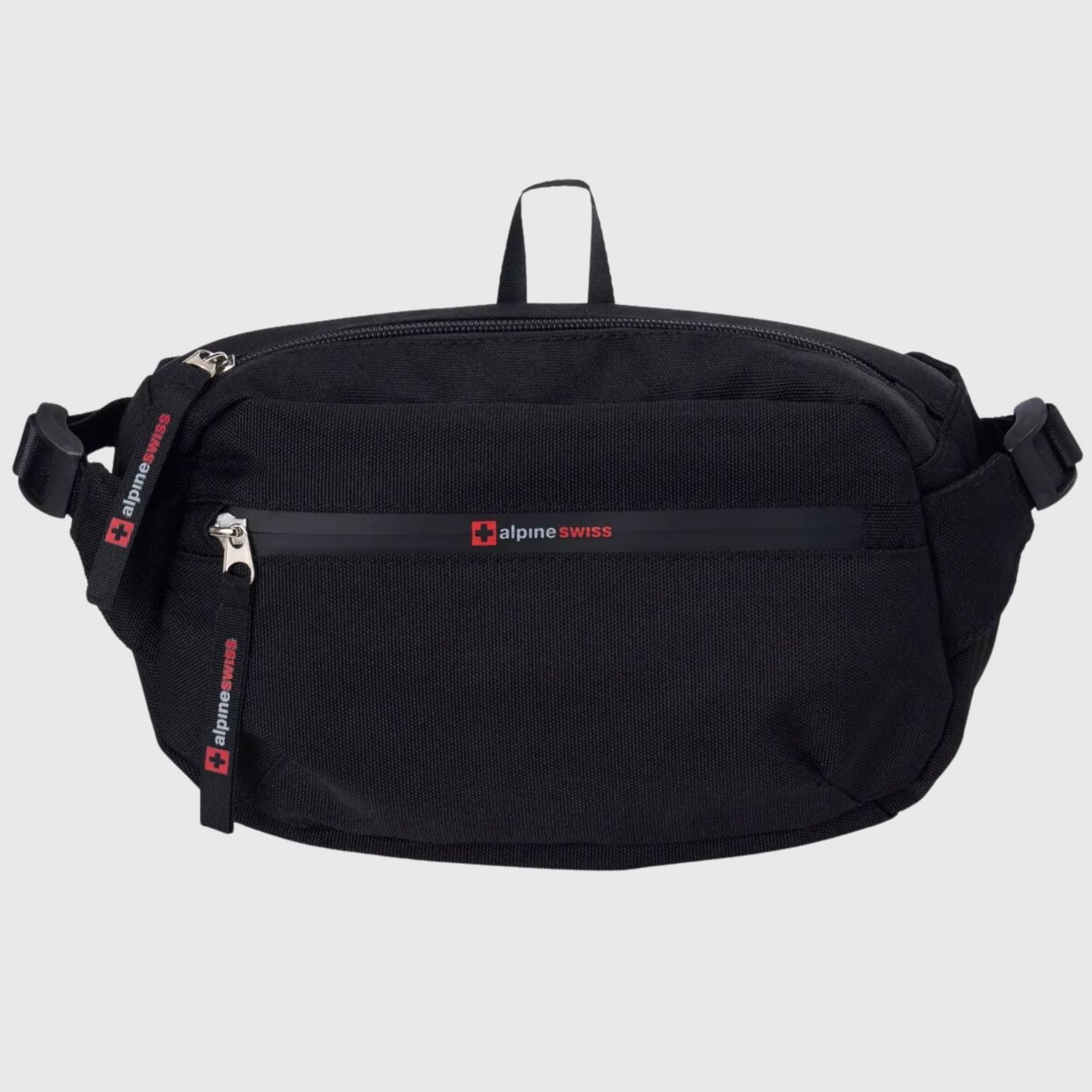 Мужская сумка Alpine Swiss Fanny Pack Adjustable Waist Sling Crossbody Chest Pack Bum, цвет: Чёрный — фото 1