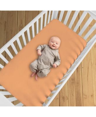 All-in-One Fitted Sheet & Waterproof Cover for 52" x 28" Crib Mattress (2-Pack)