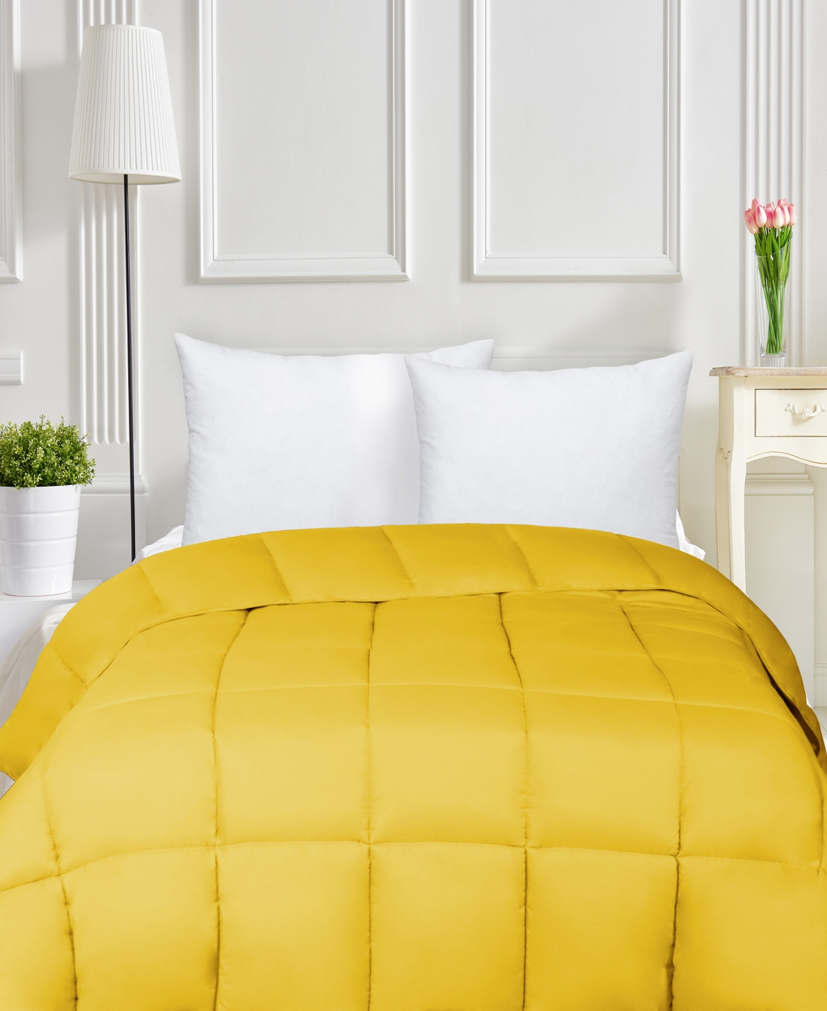 Shop Superior Breathable All Season Down Alternative Comforter, Twin In Yellow
