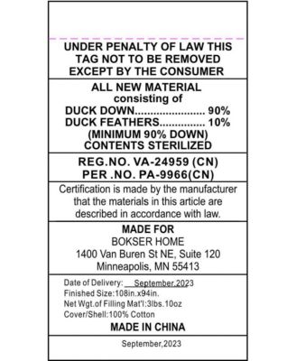 Extra Warm 700 fill Power Luxury White Duck Down Duvet Comforter - King/Cal King