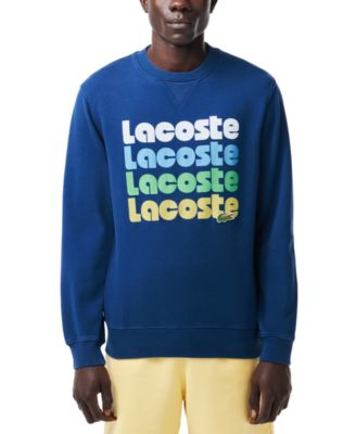 Lacoste - Men's Long Sleeve Crewneck Logo Graphic Sweatshirt