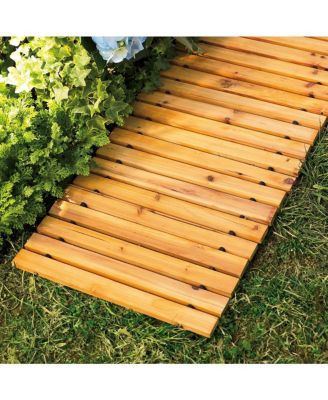 6' Portable Wooden Pathway for Gardens