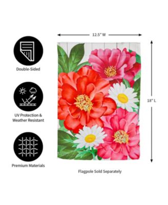 Blooming Garden Suede Flag 12.5 x 18 Inches Indoor Outdoor Decor