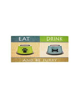Indoor Outdoor Doormat Bundle Set of 4 - Frame and 3 Welcome Paw Print Pet Inserts